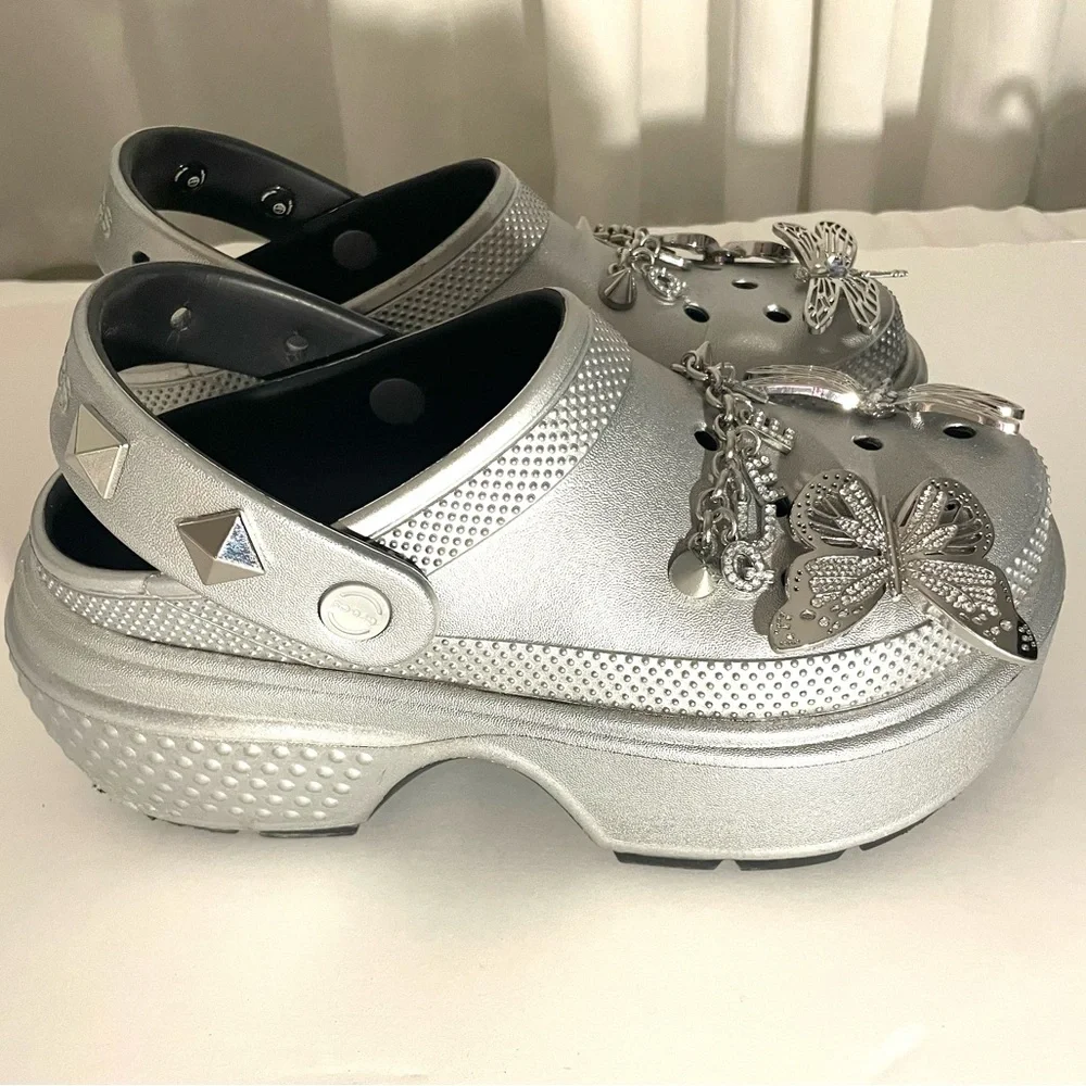 Crocs Stomp Clog Metallic Silver l. - Picture 4 of 17